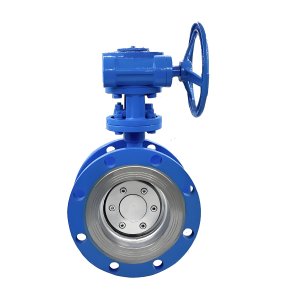 耐高溫硬密封法蘭蝶閥D343H-16C，DN100